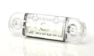 LED Lampa pozični přední WAŚ, 12V-24V, ECE, IP 66/68, univerzální